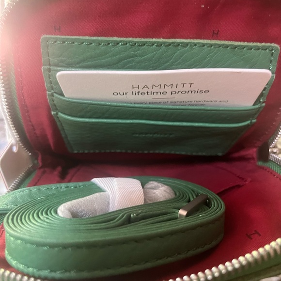 NWT, Hammitt VIP Lime Zest/Brushed Silver Mobile Crossbody Bag - Picture 2 of 7
